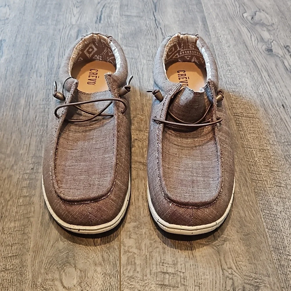 Crevo Ronnie Men's Canvas Memory Form Slip on Loafers Size 11 New With Tags - Picture 2 of 8